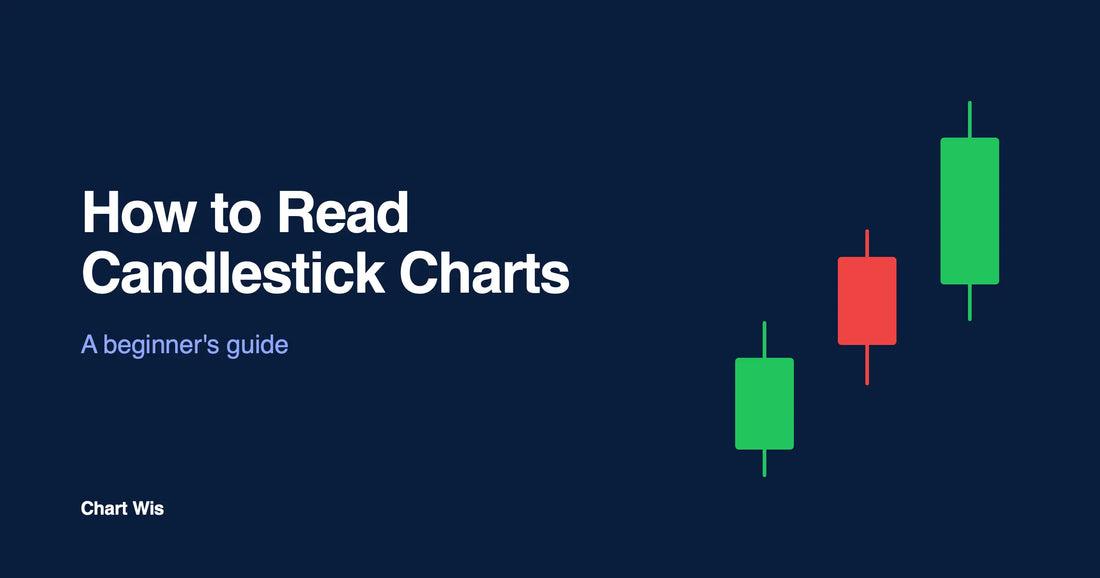 How to Read Candlestick Charts, a beginner's guide illustrated with green and red candlesticks